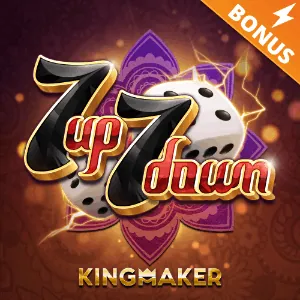 Colorful slot machine game with spinning reels
